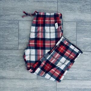 Old Navy Men's Flannel Pj Pants Red Tartan Size XXL